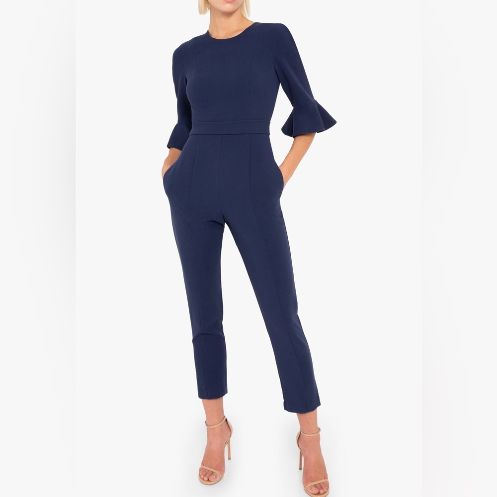 BLACK HALO Brooklyn Jumpsuit NEW Size 8 Pacific Navy Blue